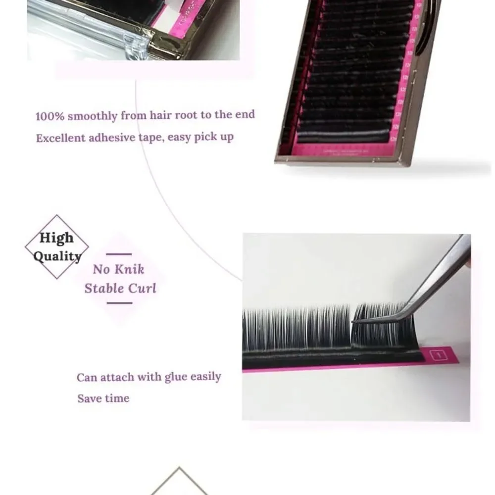 Macy Korea Eyelash Extensions Mink Lashes (Set of 2) B/ 0.07 x11 mm C 0.05 x10mm